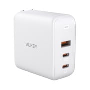 USB急速充電器 Omnia Mix3 USB PD(パワーデリバリー)/QC(クイックチャージ)対応 90W USB-A×1/USB-C×2 折りたたみ式プラグ採用 ホワイト PA-B6S-WT