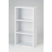 カラーボックス 3段T-III ホワイト N-7812