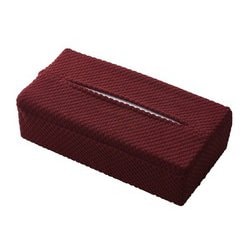 ストレッチティッシュカバー ボックス用 ブロック柄 レッド N-7761