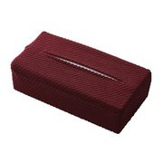 N-7761 [ストレッチティッシュカバー ボックス用 ブロック柄 レッド]