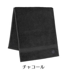 コットンプレミアム エーゲ フェイスタオル 約30x70cm チャコールグレー