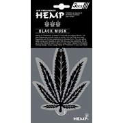 NAX052002 [HEMP(ヘンプ) エアーフレッシュナー 吊り下げタイプ 3枚セット ブラックムスク]