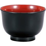 食洗器対応 3.6羽反汁椀 漆塗(黒)