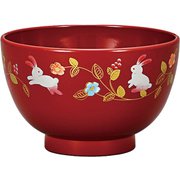 レンジ汁椀 （朱） 花の小路
