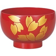 レンジほてい汁椀 （朱） 花よしの