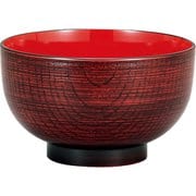 レンジ汁椀木目布袋型 赤杢
