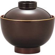 レンジ3.8吸物椀 溜渕金