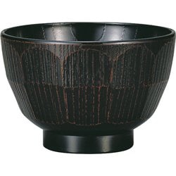 レンジ欅はつり杢目汁椀 曙