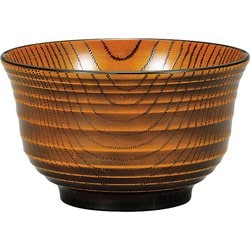レンジ千段欅杢目丼 栃塗