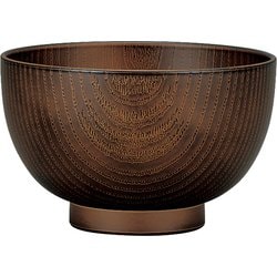 レンジ欅杢目大汁椀 ダークブラウン