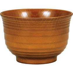 レンジ千筋欅杢目汁椀 ライトブラウン