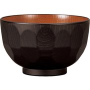 レンジ亀甲欅杢目汁椀 ナチュール B&B