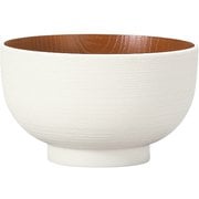 レンジ布袋欅杢目汁椀 ナチュール W&B
