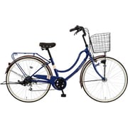 シティサイクル RYフロートミックス266-C 26インチ オートライト BAA 外装6段変速 ダークブルー MK-21-035