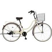 シティサイクル RYフロートミックス266-C 26インチ オートライト BAA 外装6段変速 ベージュ MK-21-035
