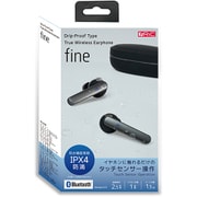 RiC 完全ワイヤレスイヤホン防滴機能付きタッチセンサー仕様 fine/ブラック YBE-50fine/BK