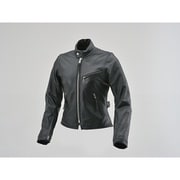 バイク用 レザー ジャケット 春秋冬 シングルライダースジャケット DL-001 WLサイズ レディース ブラック 17812