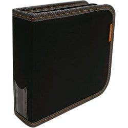 CD/DVDケース 24枚収納 ブラック CD-091-24BK