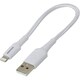 USB Type-A to Lightningケーブル 強靭タイプ ナイロンメッシュ 充電/転送 MFi認証 0.15m ホワイト GH-ALTUTA15-WH