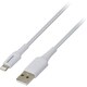USB Type-A to Lightningケーブル 強靭タイプ ナイロンメッシュ 充電/転送 MFi認証 2.0m ホワイト GH-ALTUTA200-WH