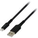 USB Type-A to Lightningケーブル 強靭タイプ ナイロンメッシュ 充電/転送 MFi認証 2.0m ブラック GH-ALTUTA200-BK