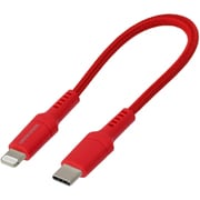 USB Type-C to Lightningケーブル 強靭タイプ 充電/転送 MFi認証 PD(パワーデリバリー)対応 0.15m レッド GH-ALTCTA15-RD