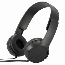 AudioComm ステレオヘッドホンH125 ブラック HP-H125N-K