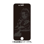KMY-40A [鬼滅の刃 iPhone SE（第2世代）/8 4.7インチ用 ガラススクリーンプロテクター 竈門炭治郎]