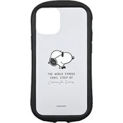 SNG-552B [PEANUTS iPhone 12 mini 用 ハイブリッドクリアケース ジョー・クール]
