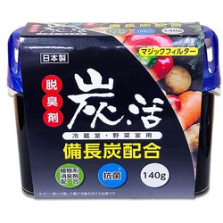 冷蔵庫・野菜室用 脱臭剤 炭活 備長炭配合 ゲルタイプ 140g
