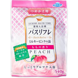 薬用入浴剤 ピンクのにごり湯 つめかえ用 桃の香り [入浴剤]