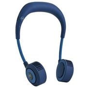 首掛け扇風機(ネックファン) WFan(ダブルファン) ハンズフリー ヨガシロッコ USB充電式 風量5段階 ネイビー DFYS213NY