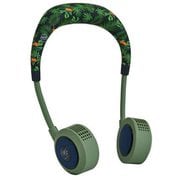 首掛け扇風機(ネックファン) WFan(ダブルファン) ハンズフリー ヨガシロッコ USB充電式 風量5段階 ボタニカル DFYS214BOTA