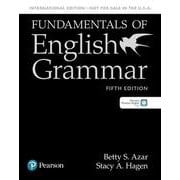 Azar-Hagen Fundamentals of English Grammar 5th Edition Fundamentals Student Book with Pearson Practice English App [洋書ELT]