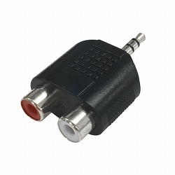 変換アダプター RCAピンジャックX2-φ3.5ステレオミニプラグ AUD-P3042S