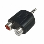変換アダプター RCAピンジャックX2-φ3.5ステレオミニプラグ AUD-P3042S