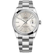 Oy デイトジャスト36 銀 メンズ メタルバンド 並行輸入品 5年保証 126200