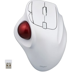 無線5ボタン 親指トラックボール ホワイト MUS-TRIF175W