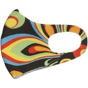 洗える水着素材3Dマスク LOUD MASK 接触冷感・UPF50＋ フリーサイズ 1枚入 [770920 020 Shagadelic Black]