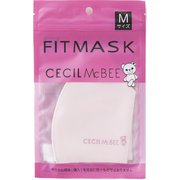 洗える水着素材3Dマスク CECILMcBEE レディースマスク 通気性・蒸れない・UPF50＋ Mサイズ（大人・女性向けサイズ） 2枚セット [990104 PK/M]