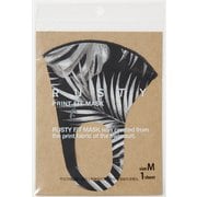 洗える水着素材総柄マスク RUSTY 通気性・蒸れない・UPF50＋ Mサイズ（大人向け） 1枚入 [990302 BK/M]
