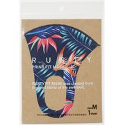 洗える水着素材総柄マスク RUSTY 通気性・蒸れない・UPF50＋ Mサイズ（大人向け） 1枚入 [990303 NV/M]