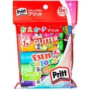 （限定）色付きのり「おえかきプリット」5本入（4色＋グリッターピンク） NS-751-41GL