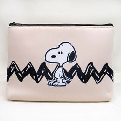 ヨドバシ Com ナカジマコーポレーション Nakajima Corporation Peanuts ソフトフラットポーチ スヌーピー 立ち ベージュ キャラクターグッズ 通販 全品無料配達