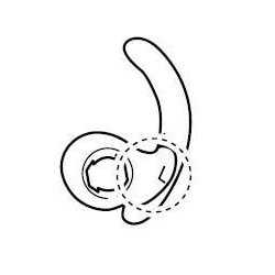 アークサポーター ブラック R側 Lサイズ 501336401