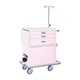 ワイド救急カート（3段）（ピンク） YL-EC02P