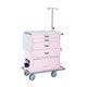 ワイド救急カート（4段）（ピンク） YL-EC03P
