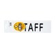 STAFF 腕章用差替シート（黒文字） 75X290mm