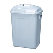 ポリペール角型(蓋付)65L(465X355X655) ライトグレー KL-60