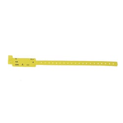 MRC患者識別バンド血液型・印刷入 L（120マイイリ）28X350MM 黄A